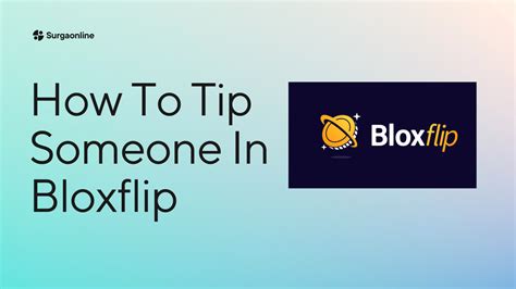 How To Tip Someone In Bloxflip