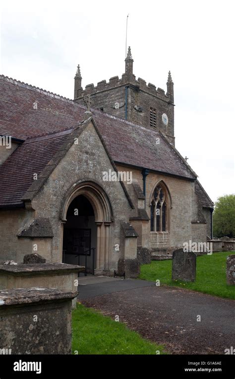 All Hallows Church South Cerney Gloucestershire England Uk Stock