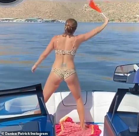 Danica Patrick Displays Her SEXY Bikini Body In A Leopard Print Two Piece During A Girls Trip