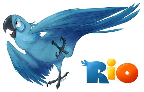 Rio Blu By Tv Show On Deviantart Disney Fan Art Bird Artwork