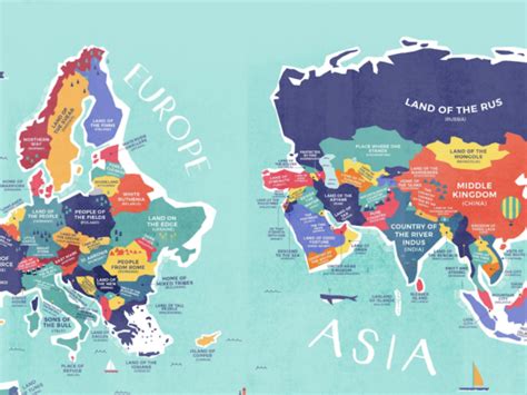 This Map Shows The Literal Meaning Of Every Countrys Name