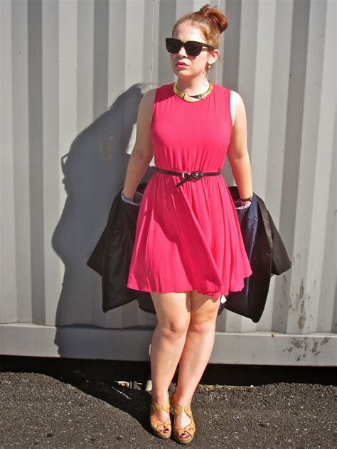the little pink dress the belted pear