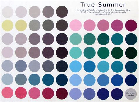 It depends on which definition you use and if you are north or south of the equator. The True Summer Color Palette~ colors may vary slightly ...