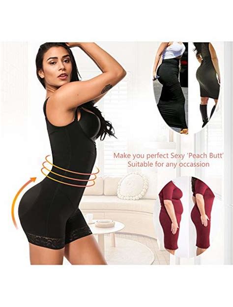 Buy Feelingirl Womens Open Bust Tummy Control Shapewear Thong High Waist Ladies Bodysuits