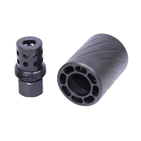 Guntec Usa Ar 9mm Muzzle Comp With Qd Blast Shield Micro Version