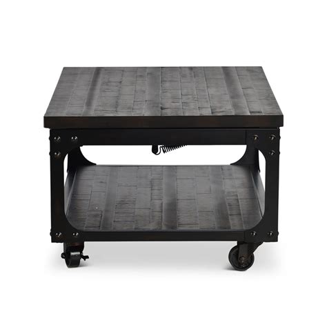 Lift Top Coffee Table With Wheels Cross Island Mission Rectangular