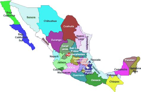 Mapa de la republica mexicana con nombres informacion imagenes. Yucatán, entidad que se encuentra al sureste de México.
