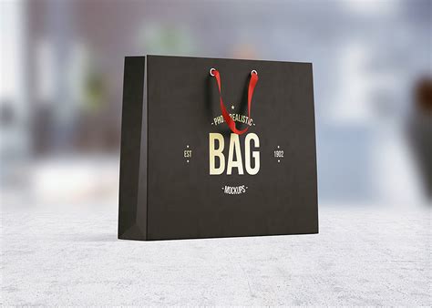 shopping bag mock   sample  mockup