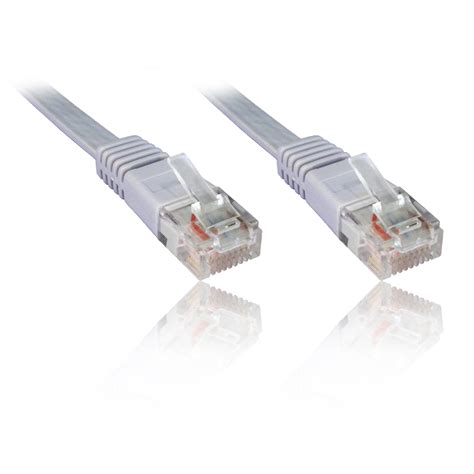 Ethernet patch cables are useful to those building home computer networks. 1m 3'ft FLAT Network Ethernet Cat5e Patch Cable Fly Lead Wire RJ45 RJ-45 Grey