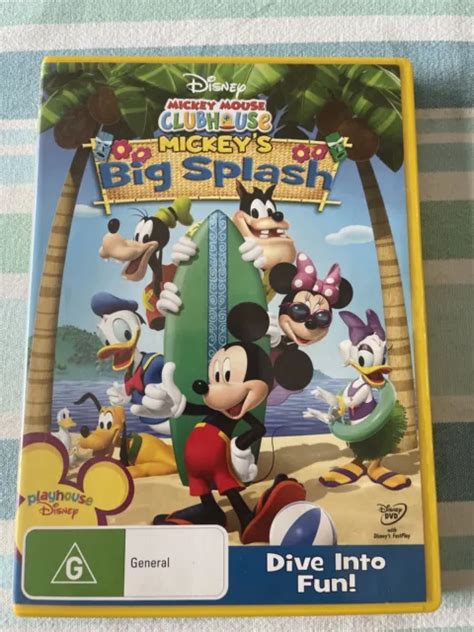 Mickey Mouse Clubhouse Mickeys Big Splash Dvd Disney Region 4 New
