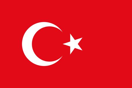 The modern turkish republic was founded in 1923 after the collapse of the ottoman empire, and its capital is istanbul (formerly constantinople). Turkiets flagga