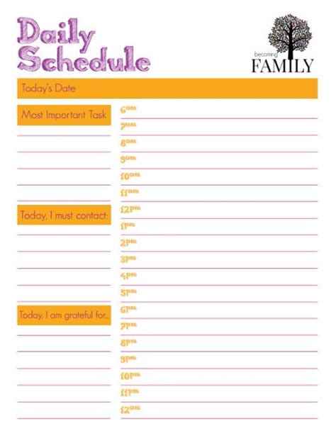 The free version does not have advertising. Daily Schedule Printable | Daily schedule printable ...