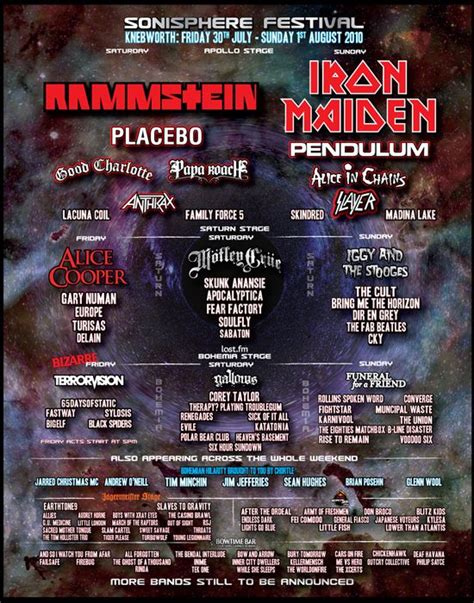 An Event Poster For The Iron Maiden Festival
