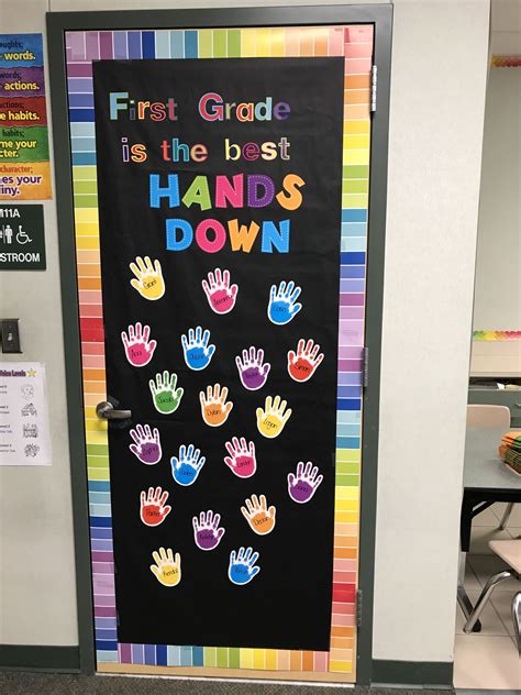 My Door In My First Grade Classroom This Year 😍 In 2022 Elementary Classroom Decor Teacher