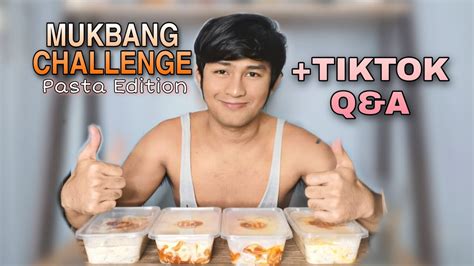 Mukbang Challenge Pasta Edition Qanda Tungkol Sa Tiktok Jreyvlog