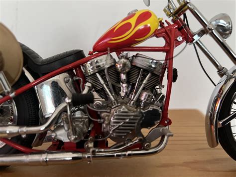 Harley Davidson Motorcycle 69 Easy Rider Billy Bike Chopper Metal Model