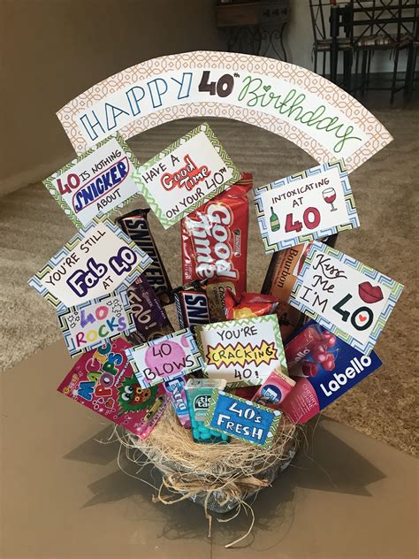 Find 40th birthday gift ideas for women. #Chocolate Bouquet # Special Friend # 40th Birthday | 40th ...