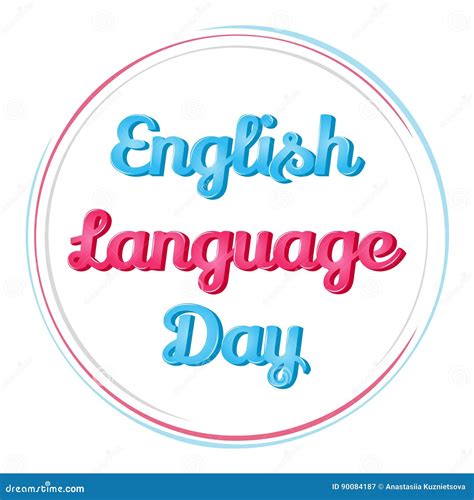 English Language Day Banner Stock Photography 90896768