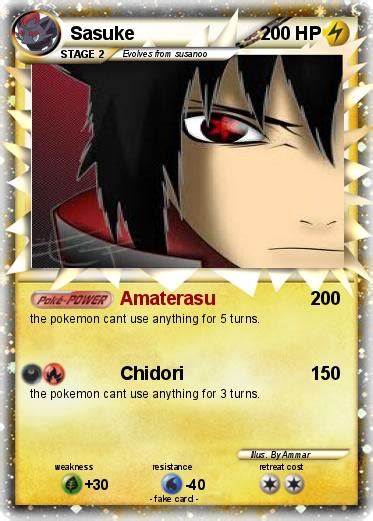 Pokémon Sasuke 3332 3332 Amaterasu My Pokemon Card