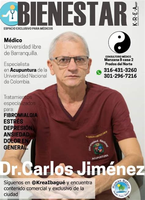 Dr Carlos Jimenez Especialista En Acupuntura Bogota