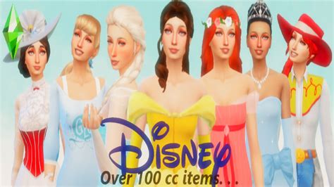 Sims 4 Disney Cc Haul Maxis Match I Over 100 Magical Items I
