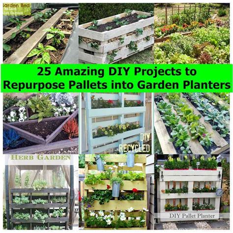 25 Amazing Diy Projects To Repurpose Pallets Into Garden Planters