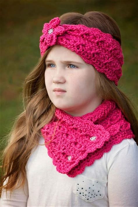 Childs Knitted Headband Free Pattern A Simple Knit Band Is Embellished