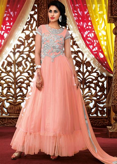 Party wears gowns to buy online at discounted prices. Traditional Indian Party Wear Dresses 2016 In Pink Color ...