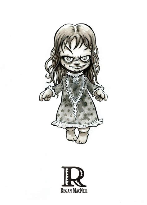 R Is For Regan The Exorcist Tiny Creatures Alphabet By David G