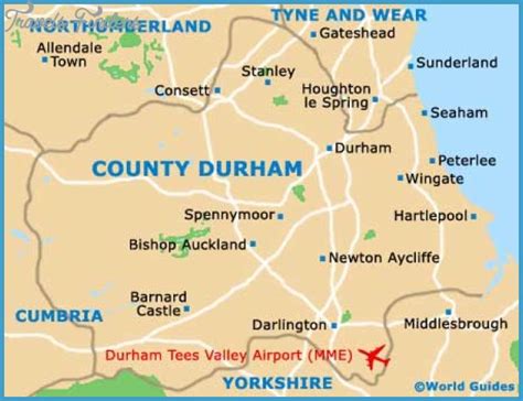 Durham Map Travelsfinderscom