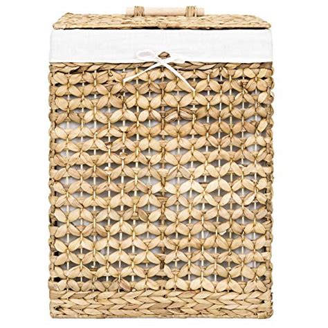 Best Choice Products Woven Water Hyacinth Wicker Portable Decorative