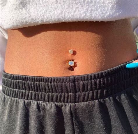 Pin by 𝓙 on piercings in Belly button piercing Cute