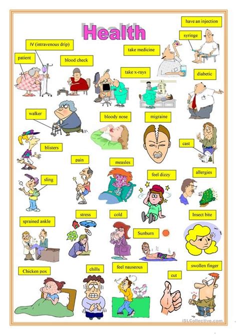 health 2 english esl worksheets learn english words english words vocabulary