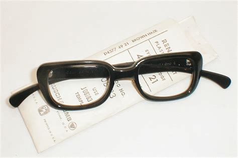 Mens Vintage Thick Black 1950s Eyeglasses