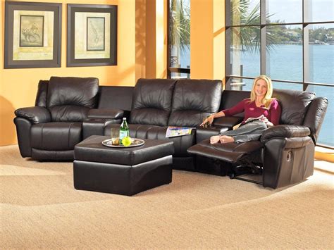 Sectional Sofas For Small Spaces Leather Sectional Black Small