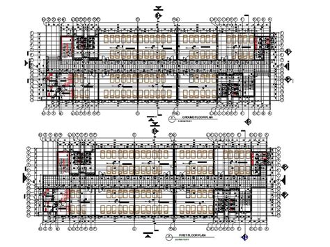 Dormitory Floor Plan With Construction Drawing Download Dwg File Cadbull