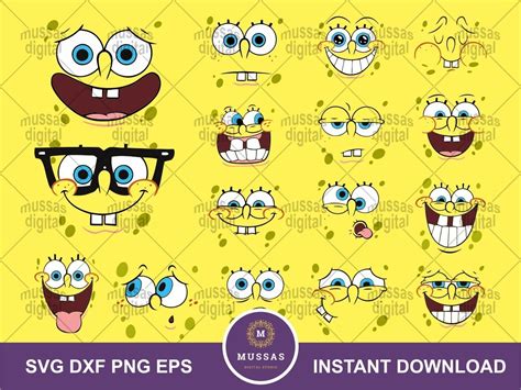 Spongebob Face SVG Vectorency
