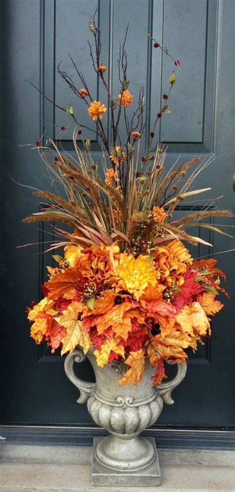 Picture Fall Urn Fall Decor Fall Outdoor Decor
