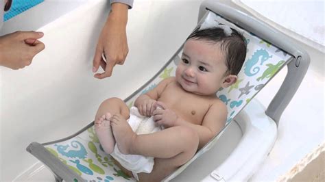 Look for signs of dehydration like less than 6 diapers per day or crying without producing tears. Baby's Journey Bath Hammock - Fish Friends - YouTube