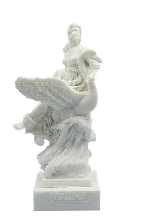 Aphrodite With Swan Sculpture Greek Roman Mythology Goddess Marble