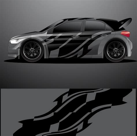 Premium Vector Rally Car Decal Graphic Wrap