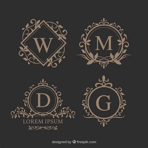 Monogram Vectors Photos And Psd Files Free Download