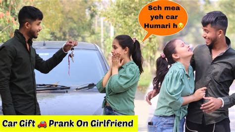 Surprising 🎁 Girlfriend With Her Dream Car Prank On Girlfriend Gone Wrong 😰 Anubhav Raj