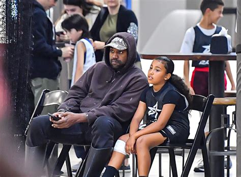 Kanye West And His Daughter