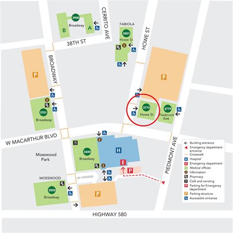 Oakland Medical Center Campus Map Kaiser Permanente