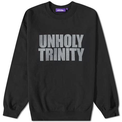 Fucking Awesome Mens Unholy Trinity Crew Sweat In Black Fucking Awesome