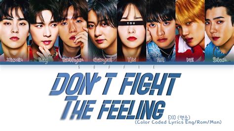 Exo 엑소 Dont Fight The Feeling 8 Members Ver Color Coded Lyrics Engromhan Youtube