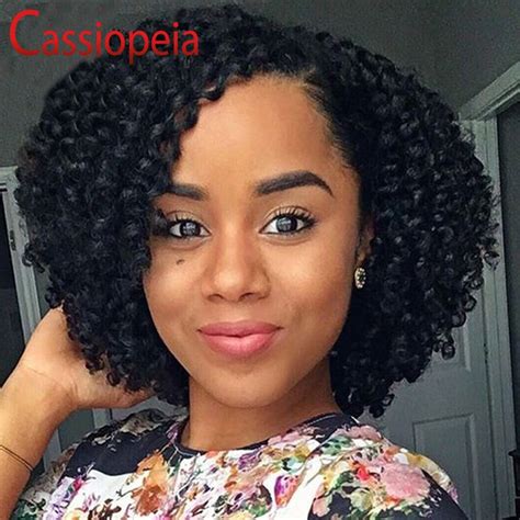 Bouncy Curly Style Full Lace Human Hair Wigs Bob Brazilian Curly Lace