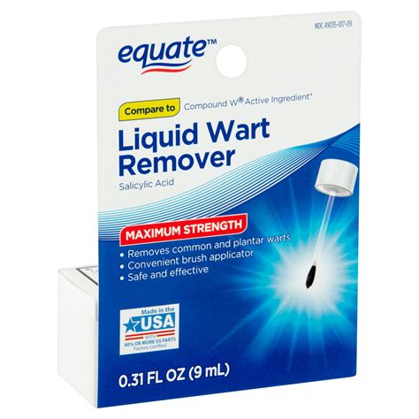 Equate Maximum Strength Liquid Wart Remover 0 31 Fl Oz