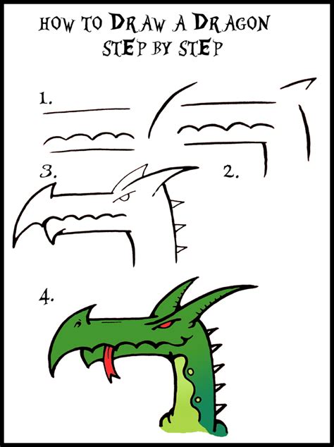Daryl Hobson Artwork How To Draw A Dragon Guide Step By Step